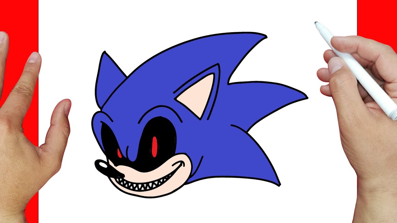 Como dibujar a sonic exe dibujos f ciles youtube