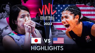 LEGENDARY MATCH | JAPAN vs USA | Women&#39;s VNL 2023