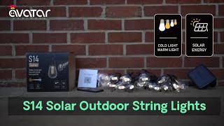 Solar Patio Lights String Creative DIY Mode & Brighter Effect