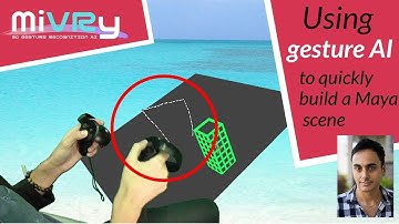 "Kitbashing" a Maya scene quickly using gesture recognition AI