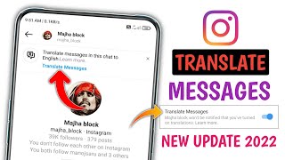  Instagram Translate Messages New Update 2022 | Instagram Messages Translation New Feature 2022