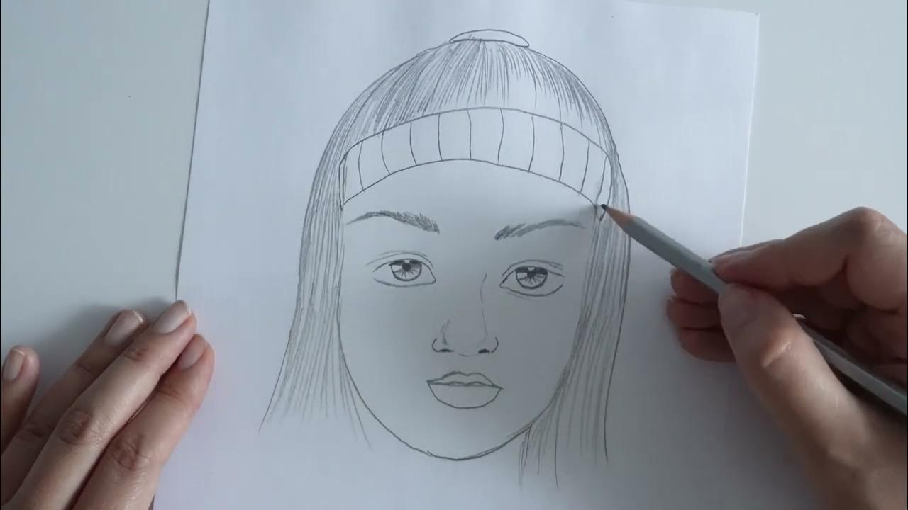 How to draw a girl with a headband easy, लड़की को कैसे आकर्षित करें