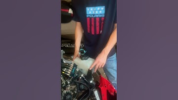 Oil Injection on a 2017 Polaris 600R #600R #snowmobile #polaris #twostroke