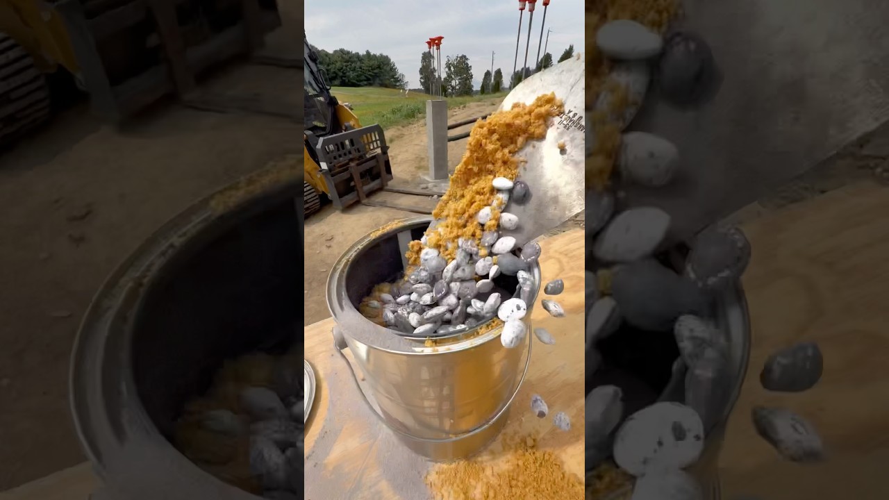 Making Ice Cream On The Jobsite With A Concrete Mixer