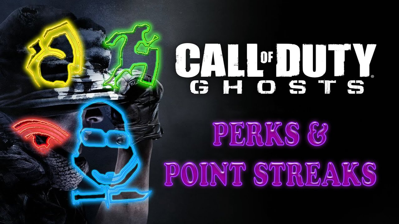 Call Of Duty: Ghosts - All PERKS & POINT STREAKS Explained! (All Info Cod Ghosts)