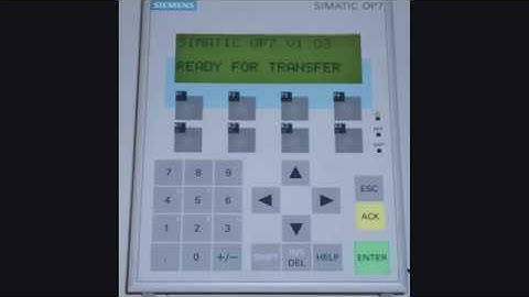 Transferring backup to Simatic OP7 HMI using ProSave