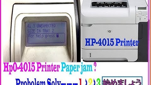 HP 4015 Printer 41.3  Error Solving