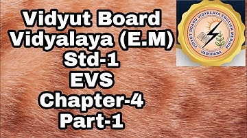 389.STD-1,EVS,Chapter-4,PART-1 | Vidyut Board Vidyalaya | BHAGYESH THAKKAR