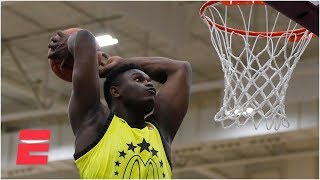 Zion Williamson dominates high school dunk contest | Powerade Jam Fest