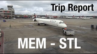 TRIP REPORT - Delta (MD-88, MD-90), Memphis to St Louis