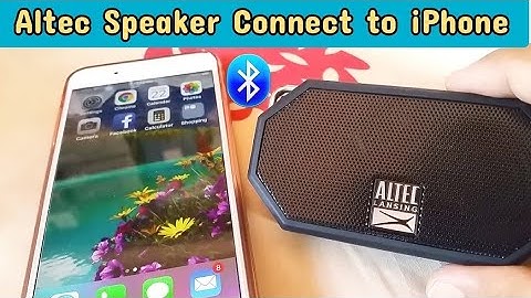 how to connect altec bluetooth speaker to iphone