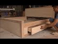 Woodworking Projects For Beginners -- Instructions For Making A Bed With A Drawer Simple