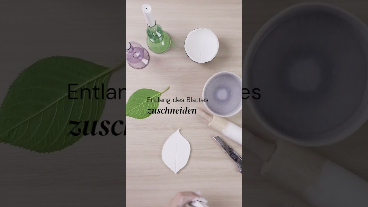 Clay Leaves Schmuckschalen aus Ton basteln | benuta DIY