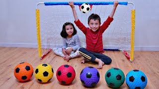 Learn Colors Playing with Soccer Ball and Sports Toy for Children screenshot 1