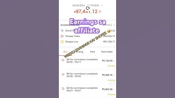 weekly income sa shopee affiliate