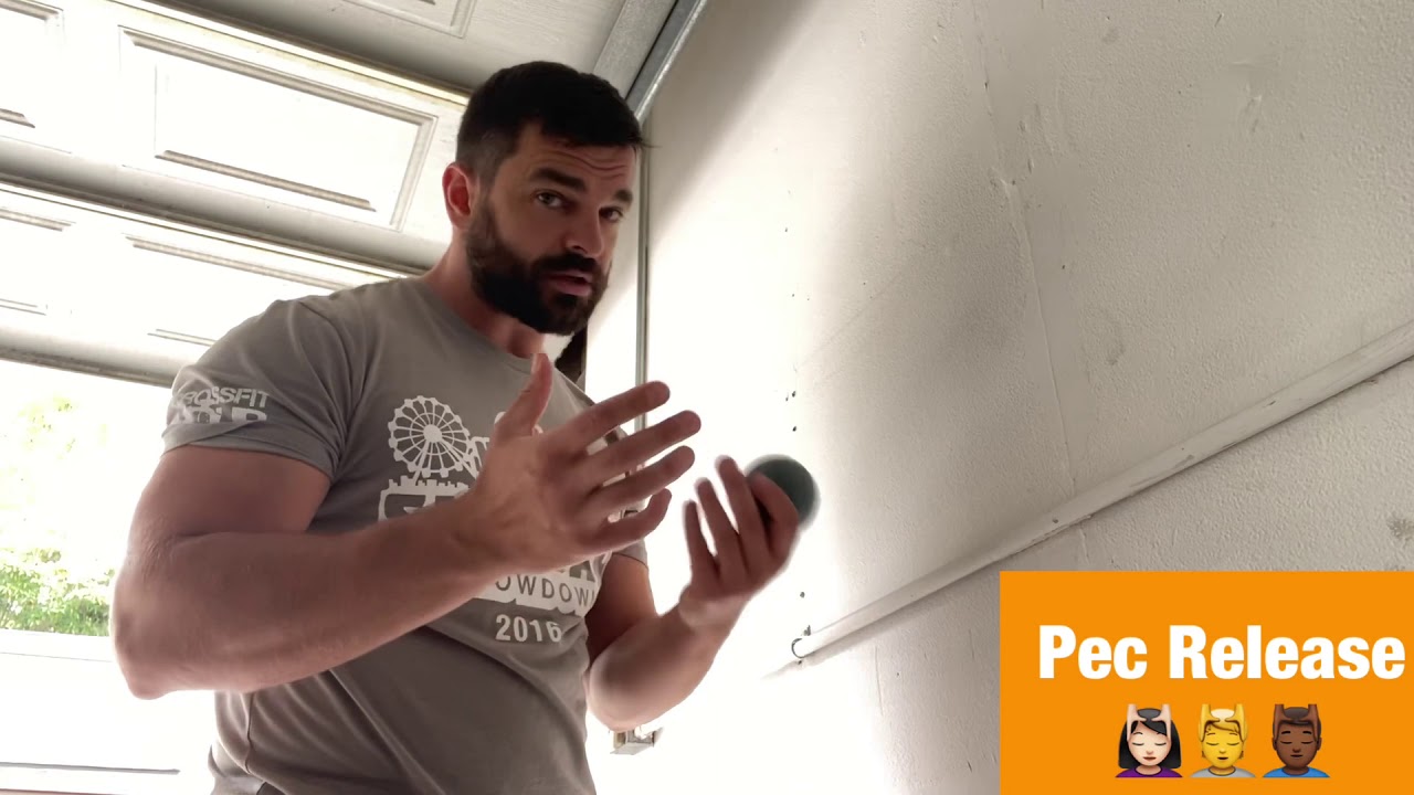 Pec release yoga ball, lacrosse, tennis, massage YouTube