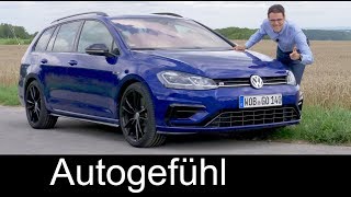 Volkswagen Golf R Variant FULL REVIEW 310 hp VW estate Kombi 2018 - Autogefühl