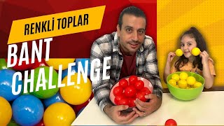 Renkli Toplar Bant Yapıştırma Challenge