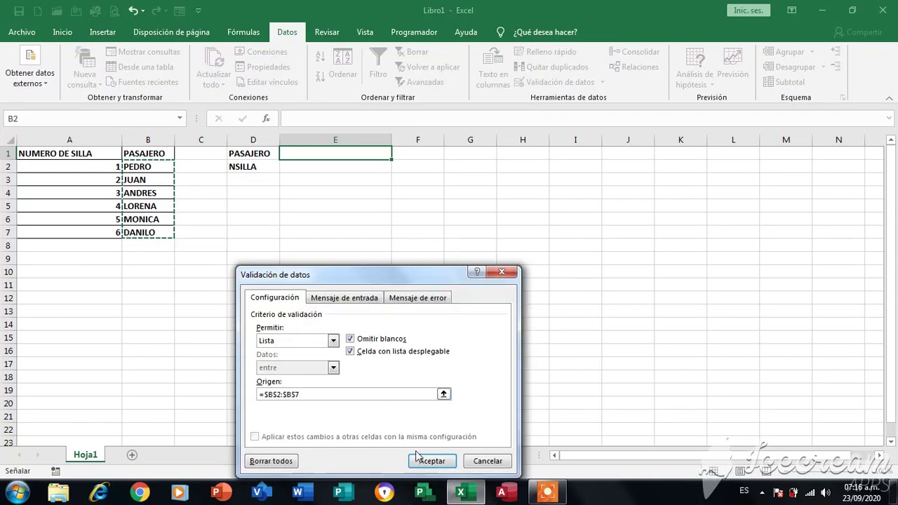 FUNCION COINCIDIR EXCEL - YouTube