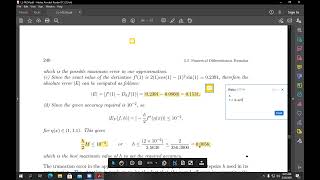 Chapter 5 : Numerical Differentiation p2
