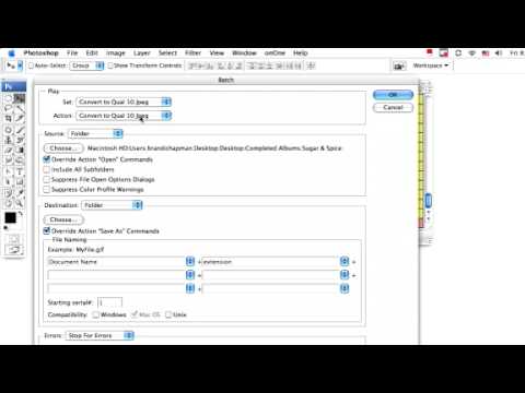 Batch Processing in Photoshop