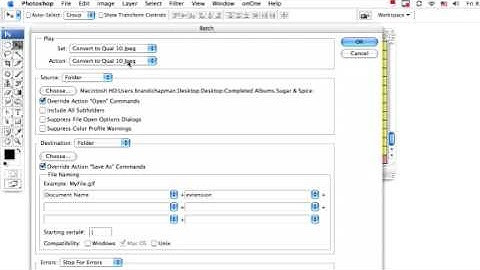 Batch Processing in Photoshop