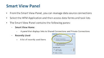 Making a Smart View Connection for HFM Training - 06