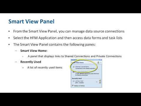 Making a Smart View Connection for HFM Training - 06