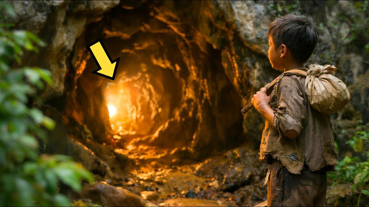 ABANDONAT DE MAMA LUI, GĂSEȘTE O PEȘTERĂ ÎN PĂDURE… DAR CEVA DE ACOLO SCHIMBĂ TOTUL