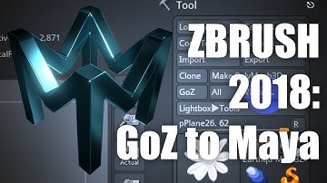ZBRUSH 2018: GoZ to Maya