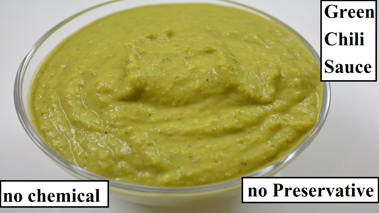 बाजार जैसी ग्रीन चिली सॉस घर पर बनाने का आसान तरीका Green Chili Sauce