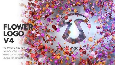 Particle Flowers Logo V4 After Effects Templates