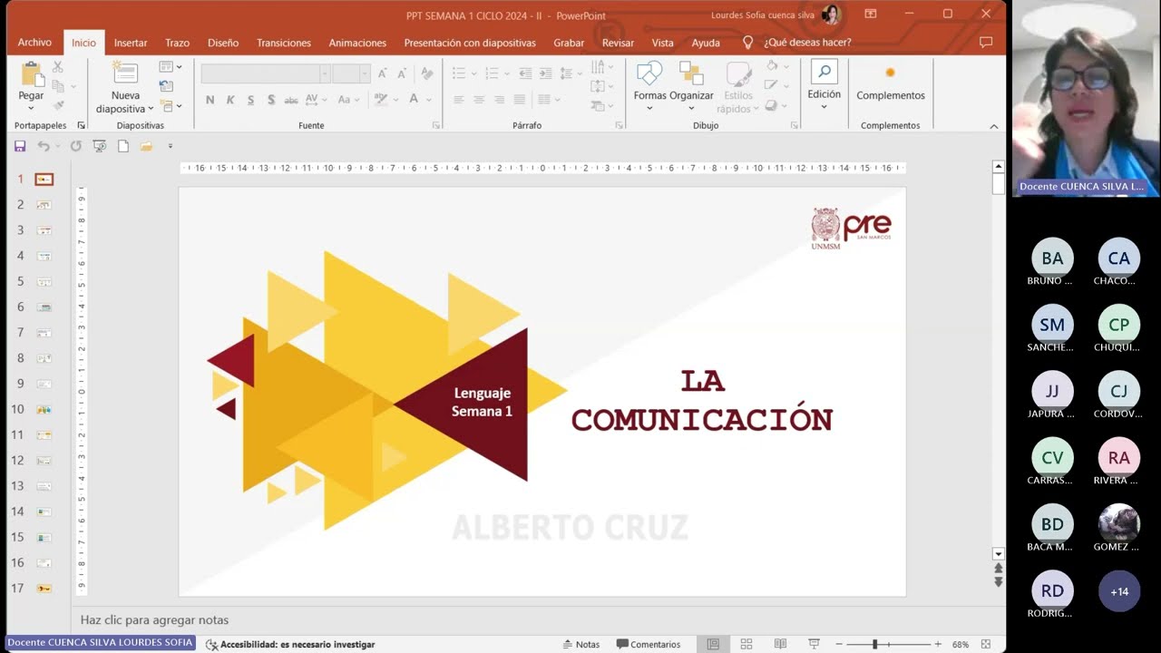 Lenguaje - Semana 01 - Pre San Marcos Ciclo 2024-II (Nuevo Ciclo)