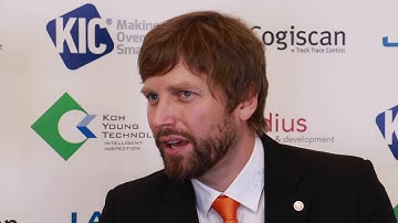 Sebastian Prues of Kuka at Productronica 2017