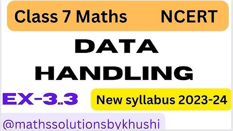 Ex3.3 Q-6 - Chapter 3 Data Handling Ex 3.3 - Class 7th Maths - New Book - New syllabus 2023-24