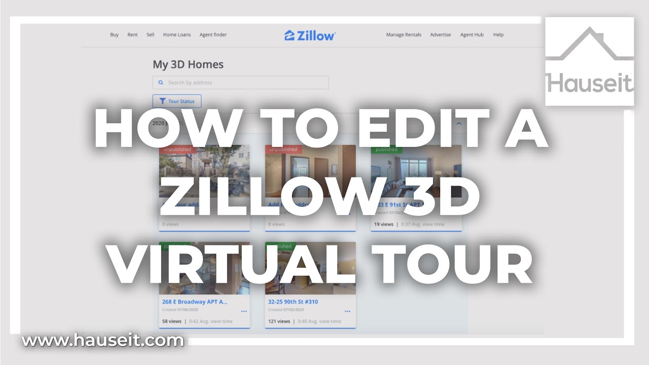 how to do 3d tour on zillow