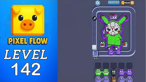 Pixel Flow Level 142 Walkthrough