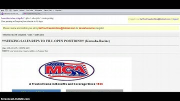 Motor Club Of America (MCA) Craigslist Training 101