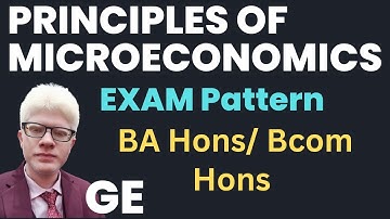 Principles Of Microeconomics DU SOL First Semester Exam pattern, Expected Questions 2023 | Ameeninfo