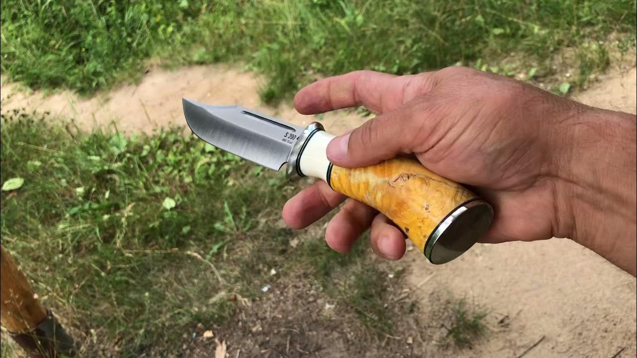 Охотничий нож h234. Сталь р18 быстрорез. Самая острая сталь. Лезвия для ножей. Заточенный нож.