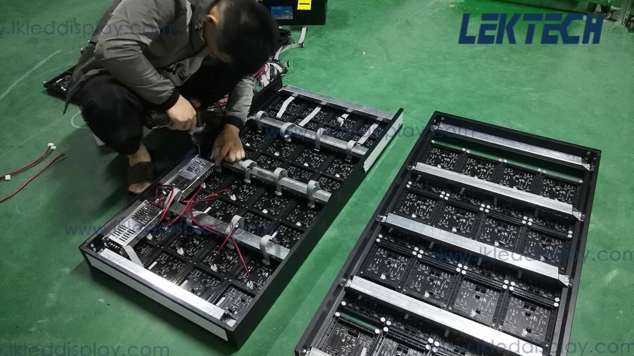 How to install a small led screen with P4 led module DIY