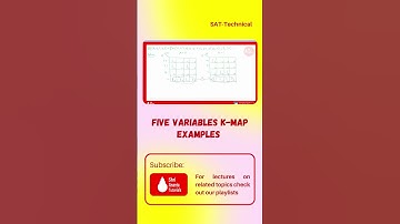 Five variables K-Map examples #kmap #digitalelectronicslectures  #electronicsengineering