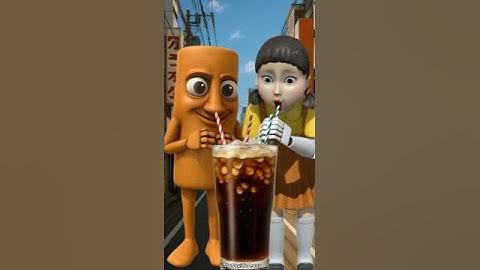 Squid Game Doll AI & Tung tung sahur ASMR Coca cola🧋🍺#squidgame #tungtungtungsahur #anomali#brainrot
