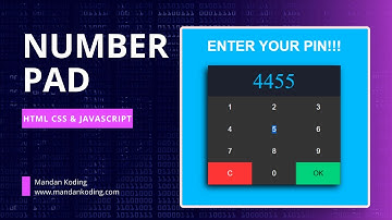 Creating Custom Numeric Keypad for Your Website using HTML, CSS, and JavaScript
