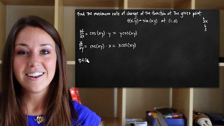 Gradient vectors and maximum rate of change (KristaKingMath) - DayDayNews