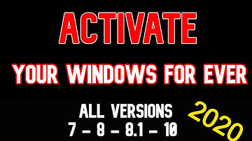 How to activate Windows 10/8/8.1/7 All Versions without Software and key (100% Free) for ever 2020