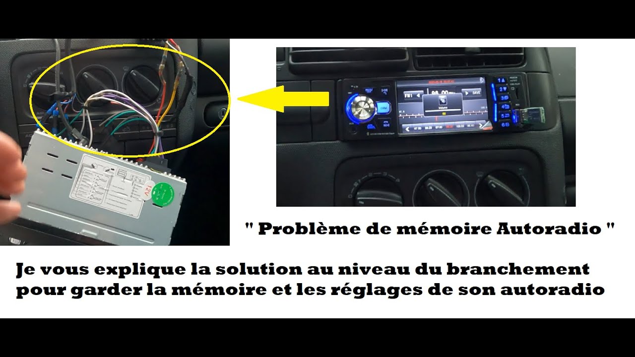 Car radio memory problem, I'll explain the connection to keep