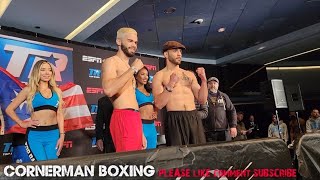 JOHN BAUZA VS TONY LUIS WEIGH IN \& FACE OFF AHEAD OF TELEVISED ESPN OPENING BOUT