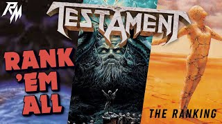 TESTAMENT: Albums Ranked (From Worst to Best) - Rank &#39;Em All