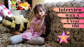 Interview With My 4 Yrs Old | Yearly Interview | Toddler Q&A | Yearly Update | MyTwoLittleSunshines